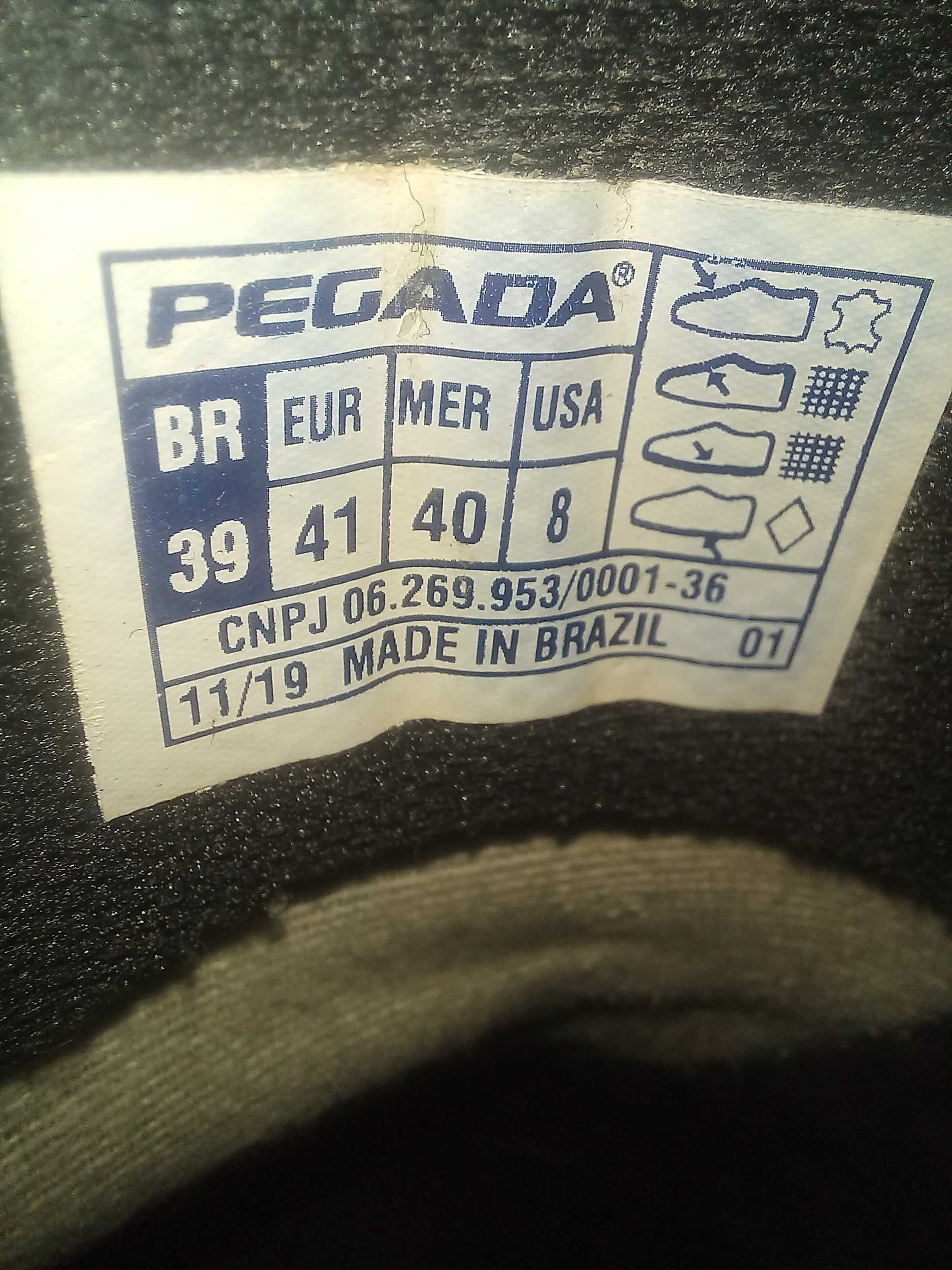 Мужские кожаные мокасины PEGADA 42 p.