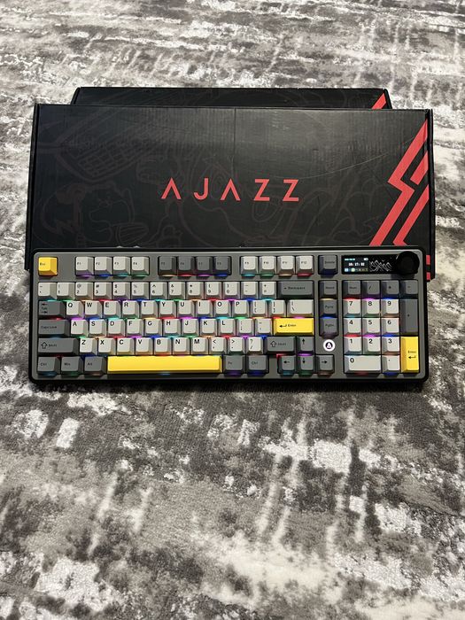 Механічна ігрова клавіатура AJAZZ АK980 - бездротова з RGB екраном