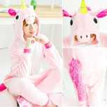PIŻAMA JEDNOROŻEC RÓŻOWY strój kostium kigurumi L