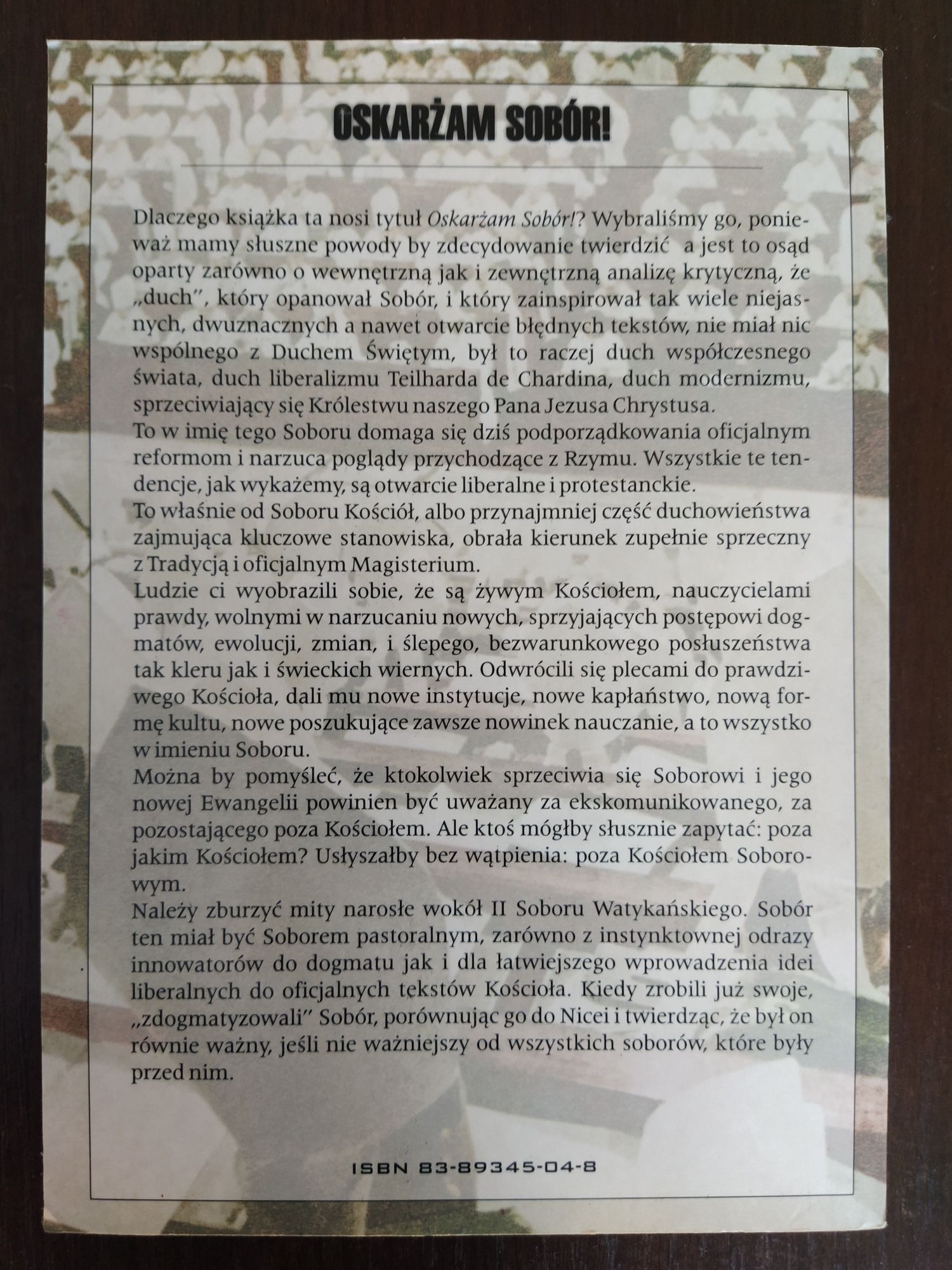 Oskarżam Sobór - M. Lefebvre