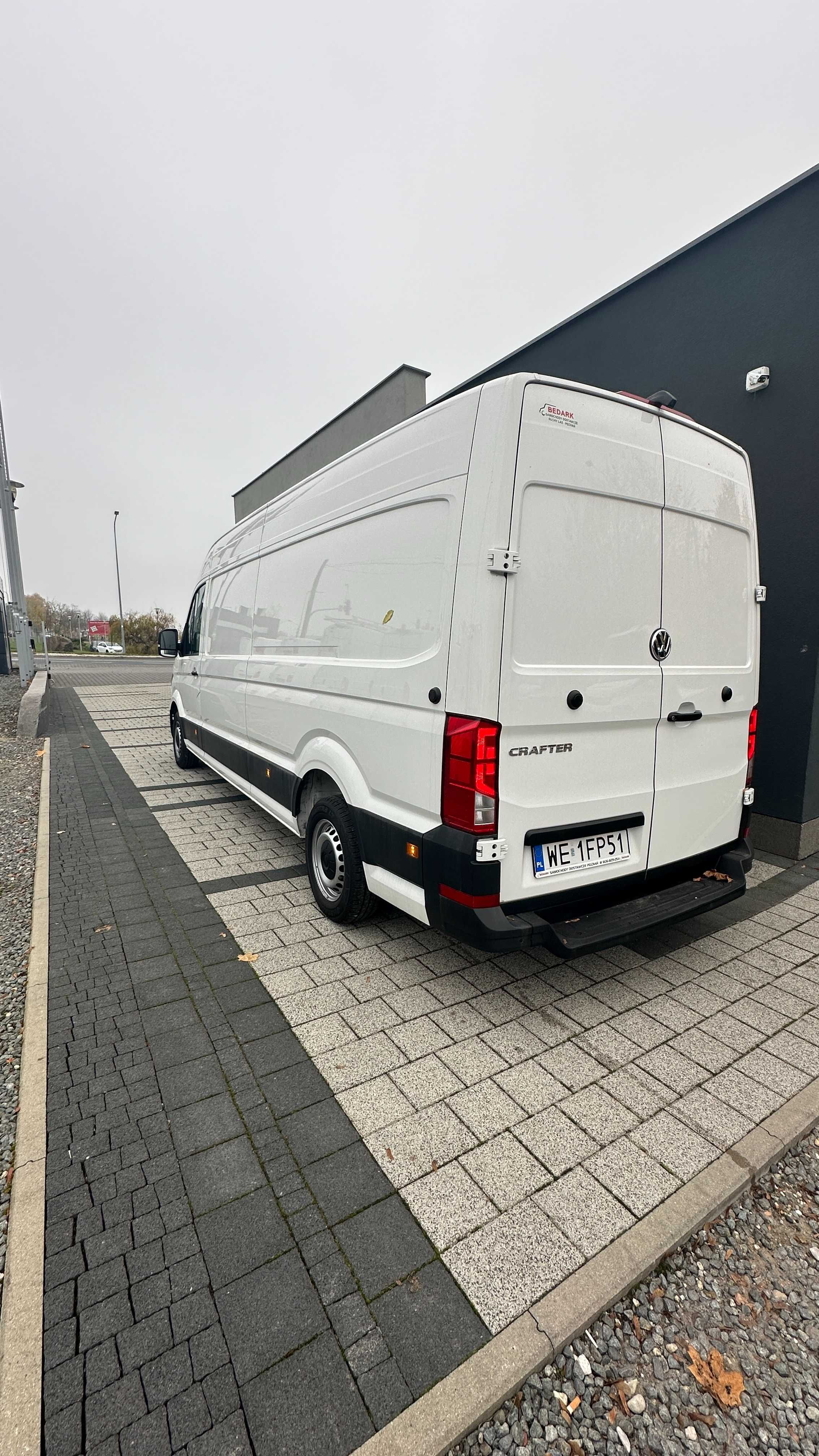 wynajem busów, bus dostawczy blaszak Vw Crafter  Automat L4H3