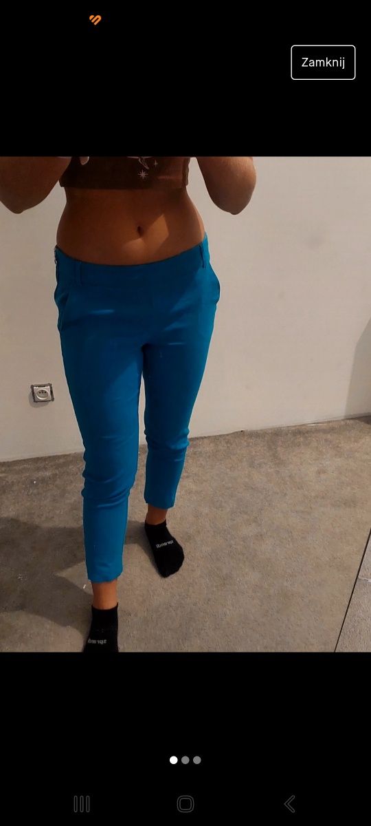 damskie spodnie niski stan