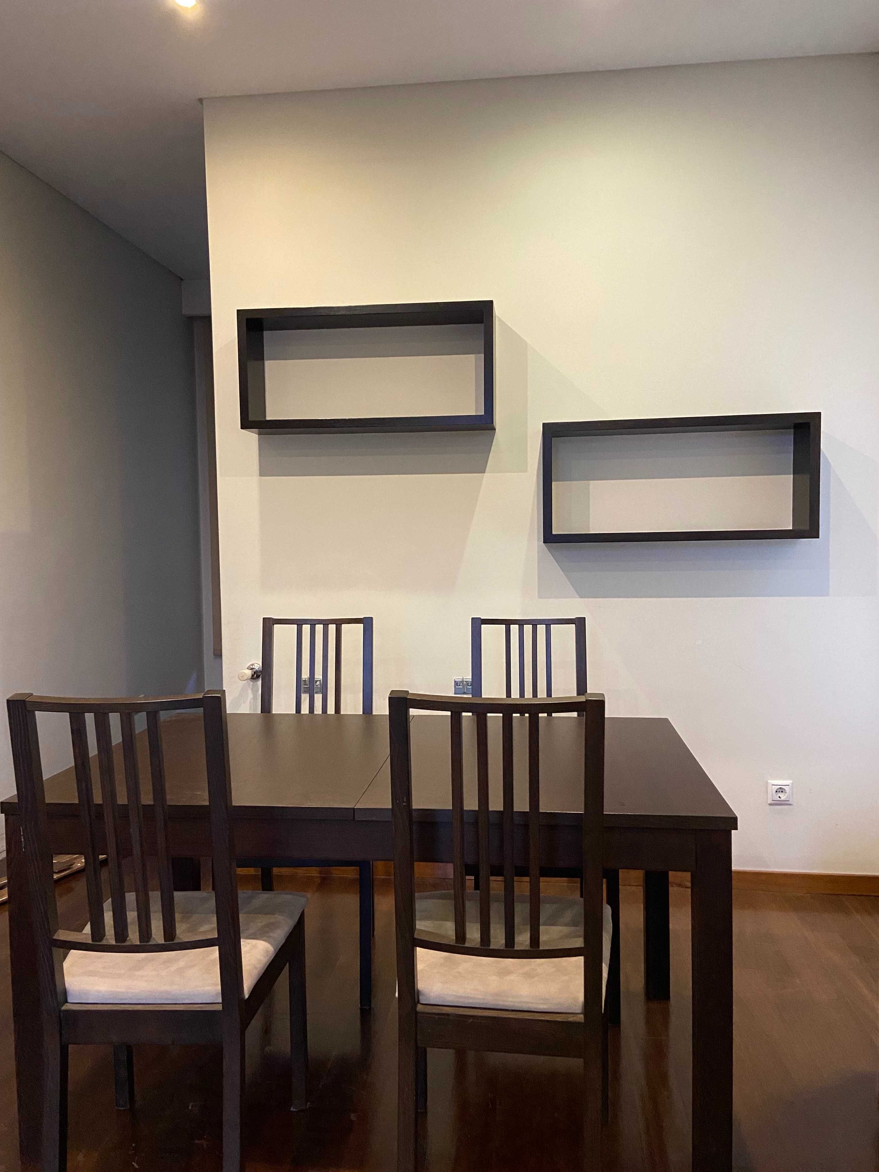 Prateleiras madeira wenge