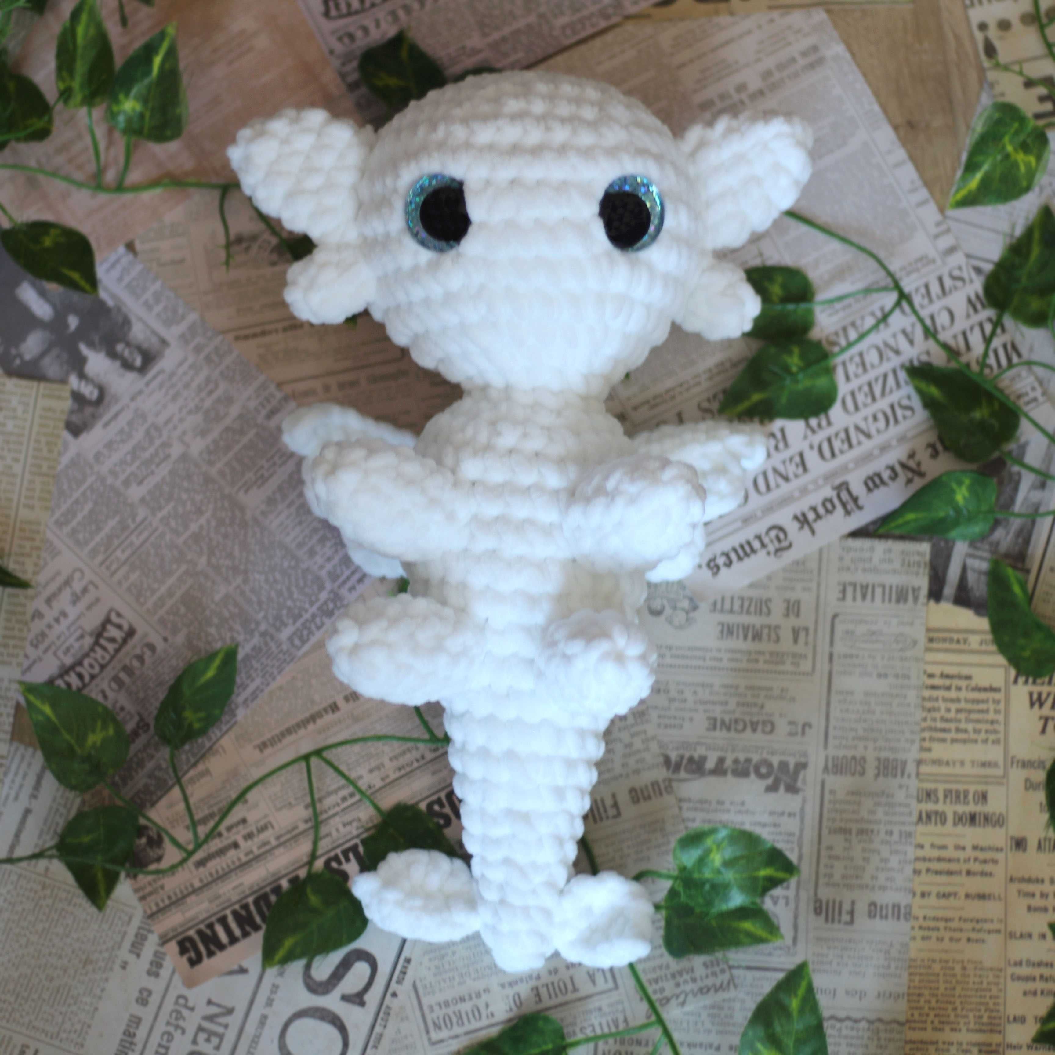 Jak wytresować smoka Biała Furia na szydełku szydełko amigurumi