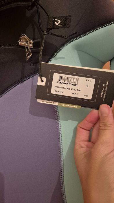 Fato de surf mulher rip curl dawn patrol 4/3 chest zip eco