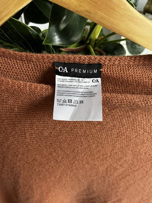 Welna kaszmirowe ponczo C&A premium s/M