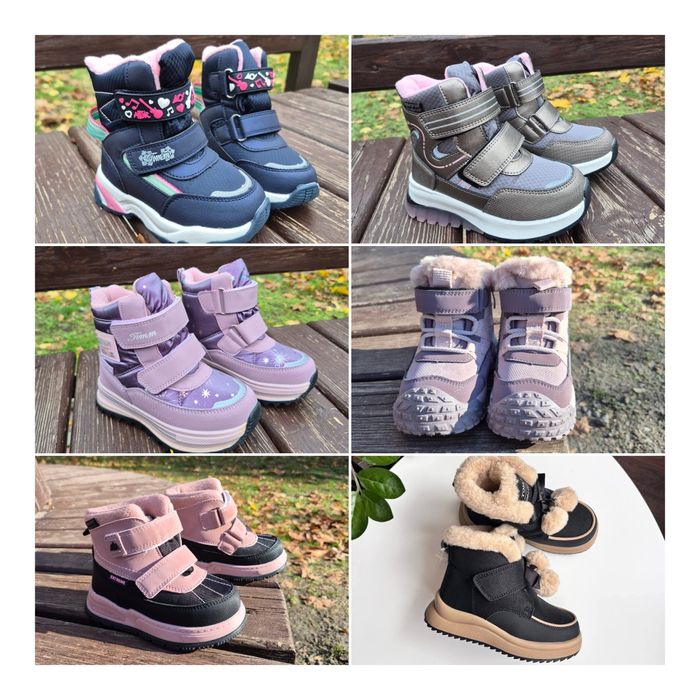 Зимові черевики на дівчинку 22-35 розмір