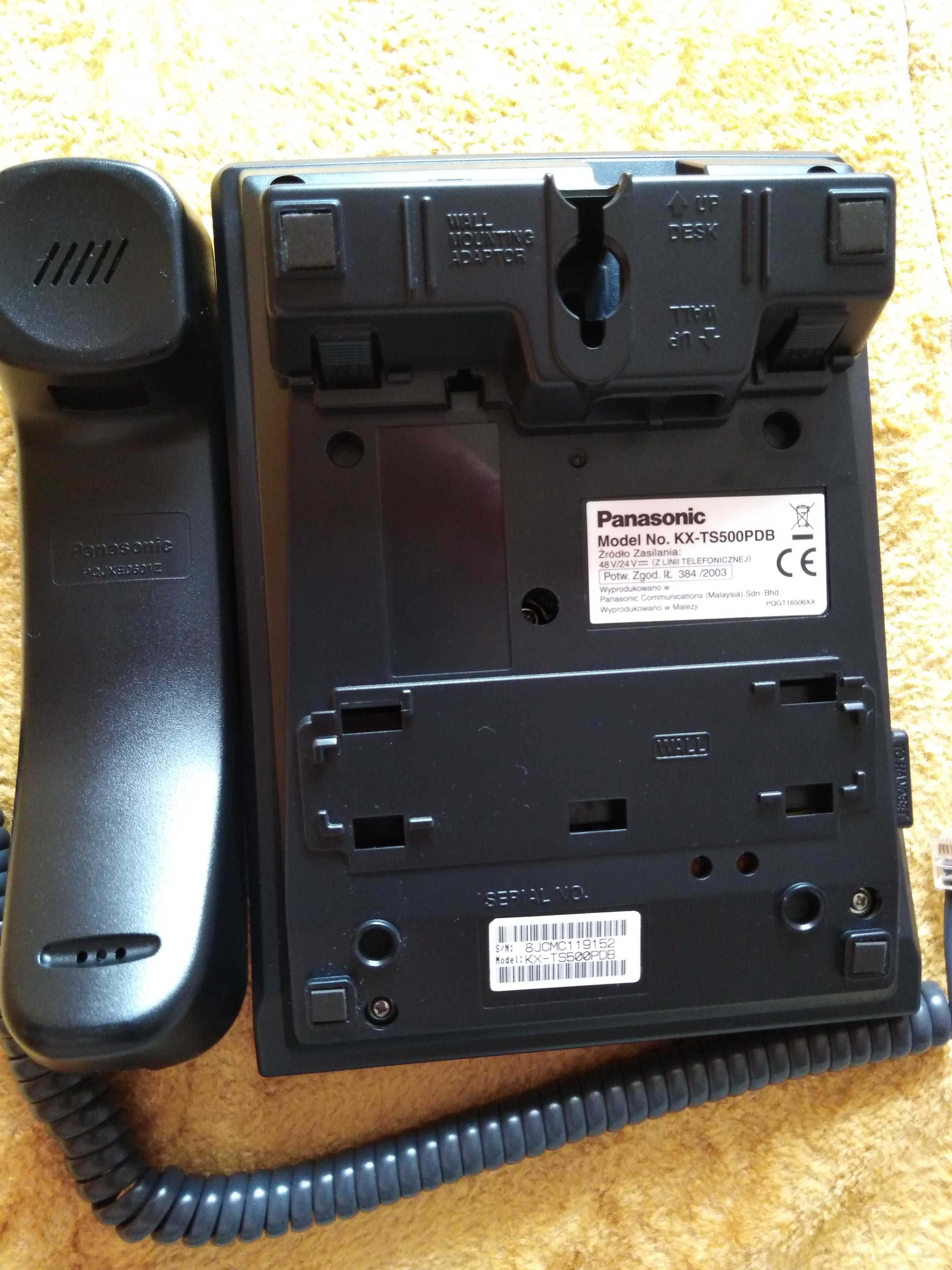 Telefon stacjonarny Panasonic KX-TS500PDB +ew.Dostawa Warszawa okolice