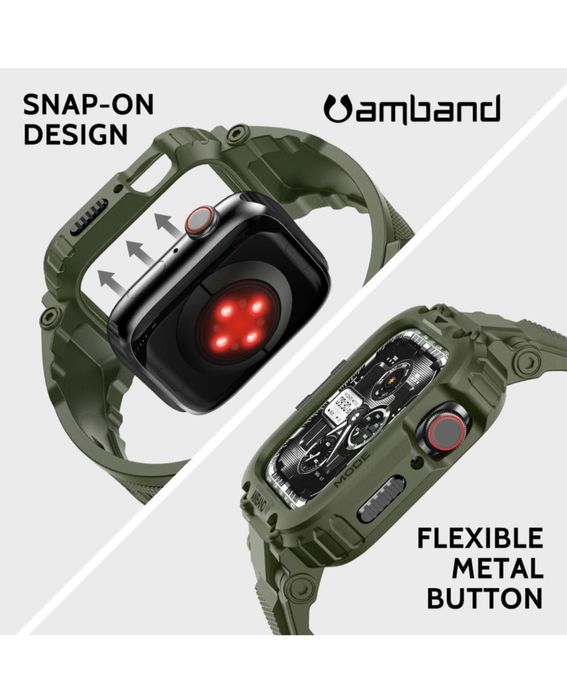 Чехол с ремешком amBand M1 Sport для Apple Watch 45/44/42