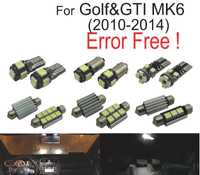 KIT COMPLETO 14 LAMPADAS LED INTERIOR PARA VOLKSWAGEN VW GOLF 6 MK6 MK VI GTI 10-14