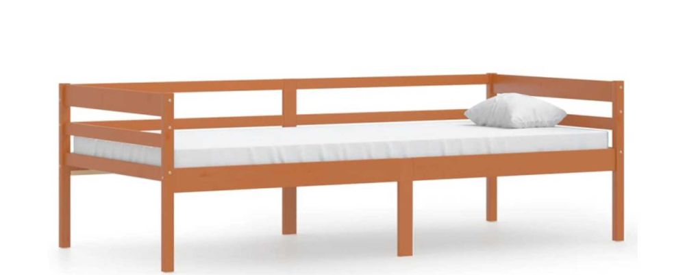 Cama Individual de Pinho Maciço - sem usar (montada)