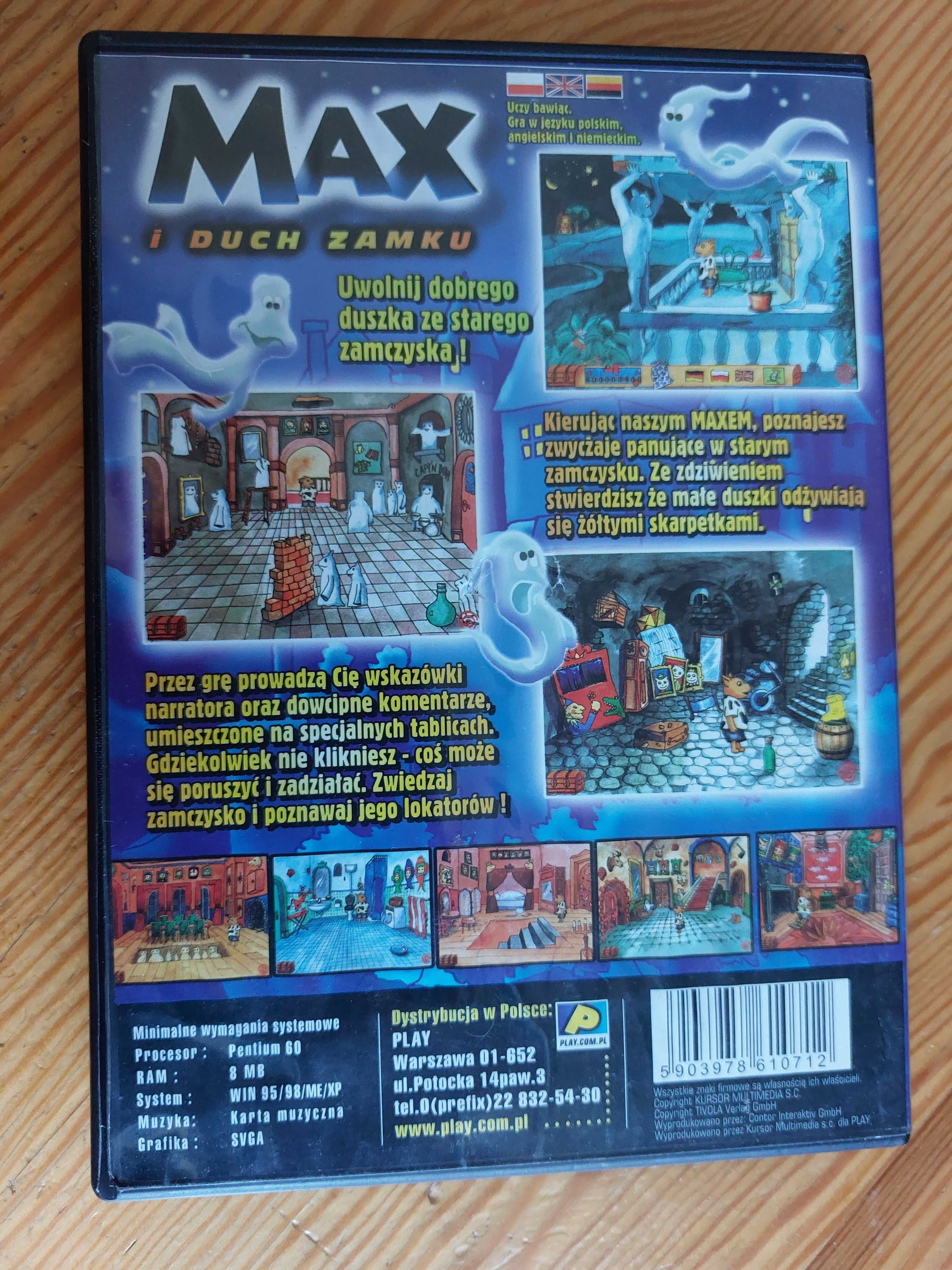 Max i duch zamku  Gra dla Dzieci PC CD-Rom