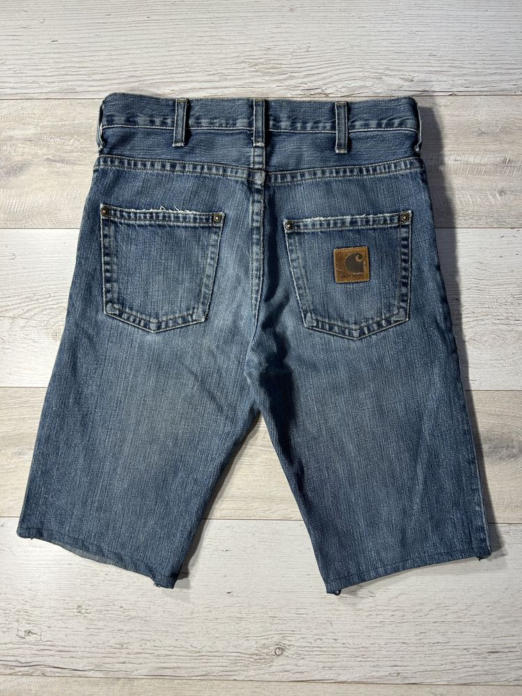 Шорти Carhartt джинсові шорти карго кархарт сині шорти