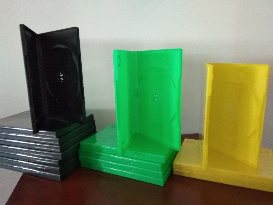 Capas de DVD com cores - preto | verde | amarelo - NOVAS