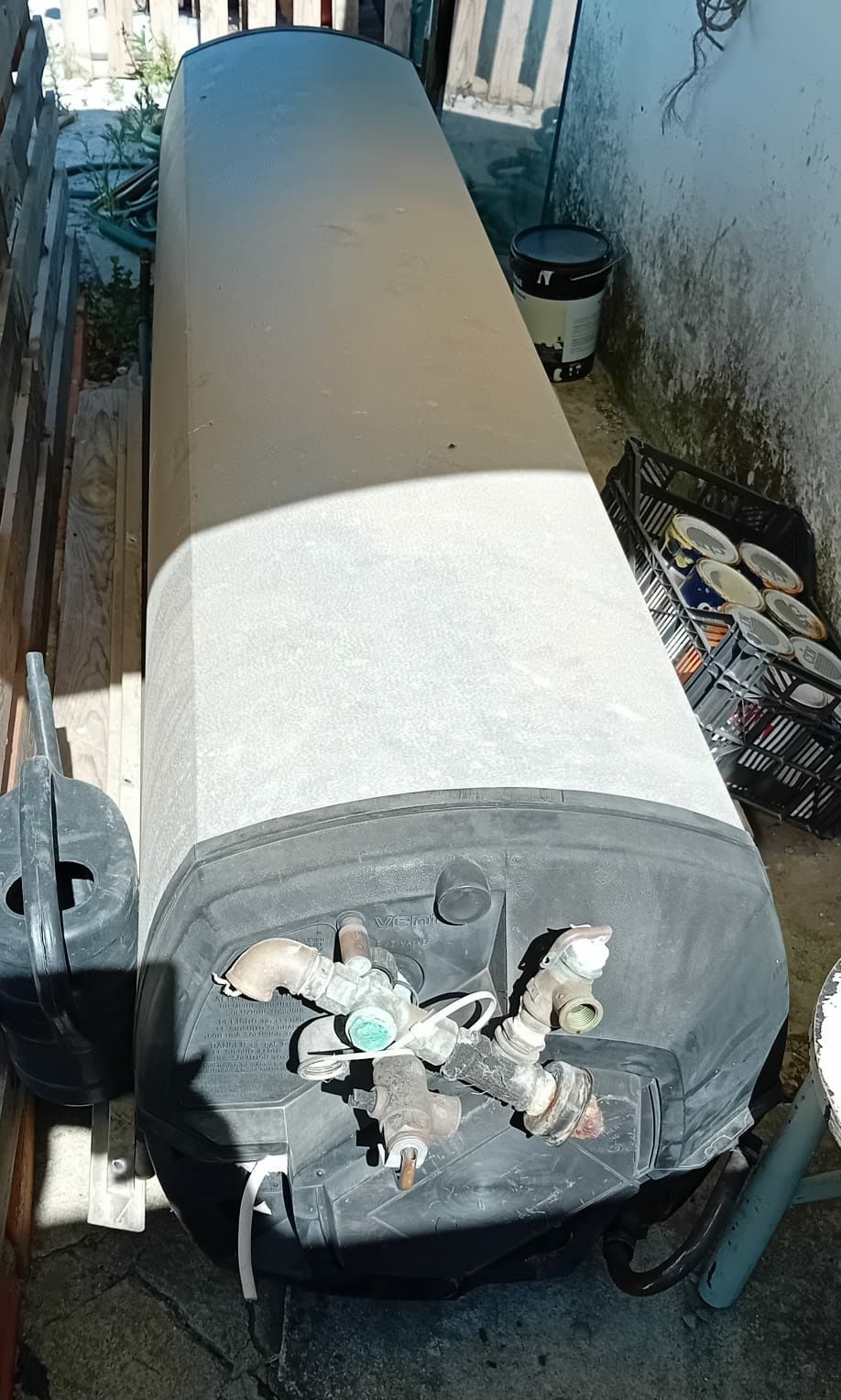 Sistema termosifão com painéis solares