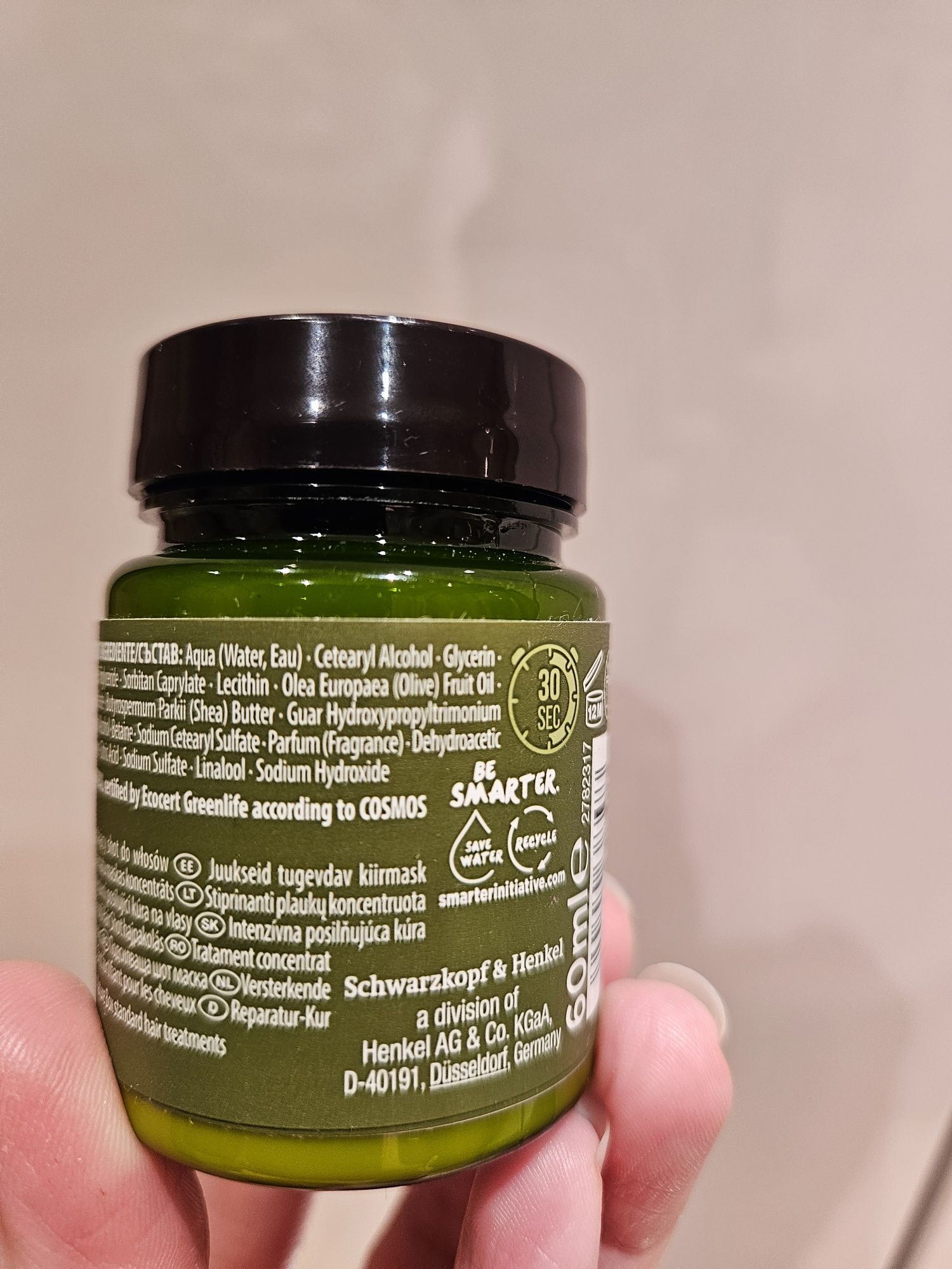 Nature Box Shot z oliwą z oliwek maska do włosów 60 ml