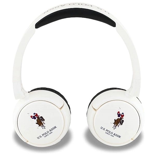 Słuchawki nauszne Bluetooth US Polo DH Color Logo - białe