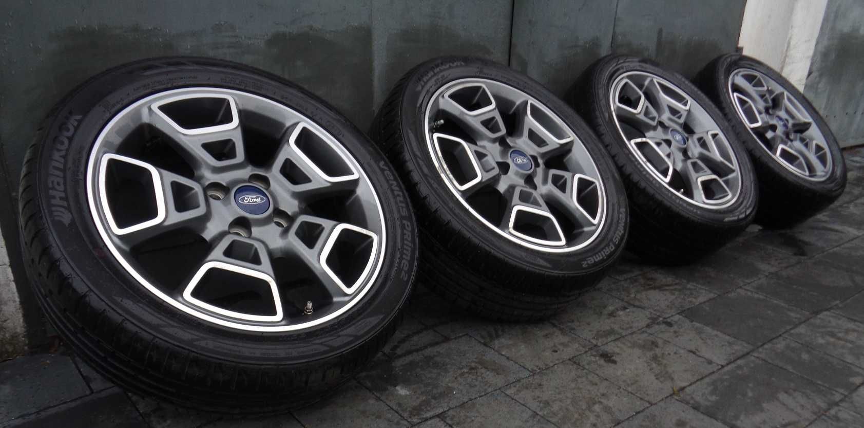 Oryginalne alufelgi 17 cali 4x108 FORD Ecosport, Fusion + opony letnie