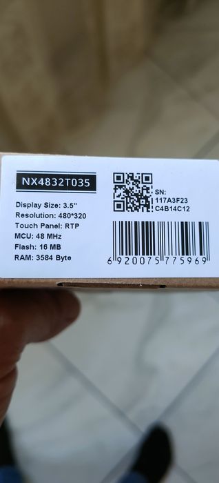 Nextion NX4832K035, NX4832T035