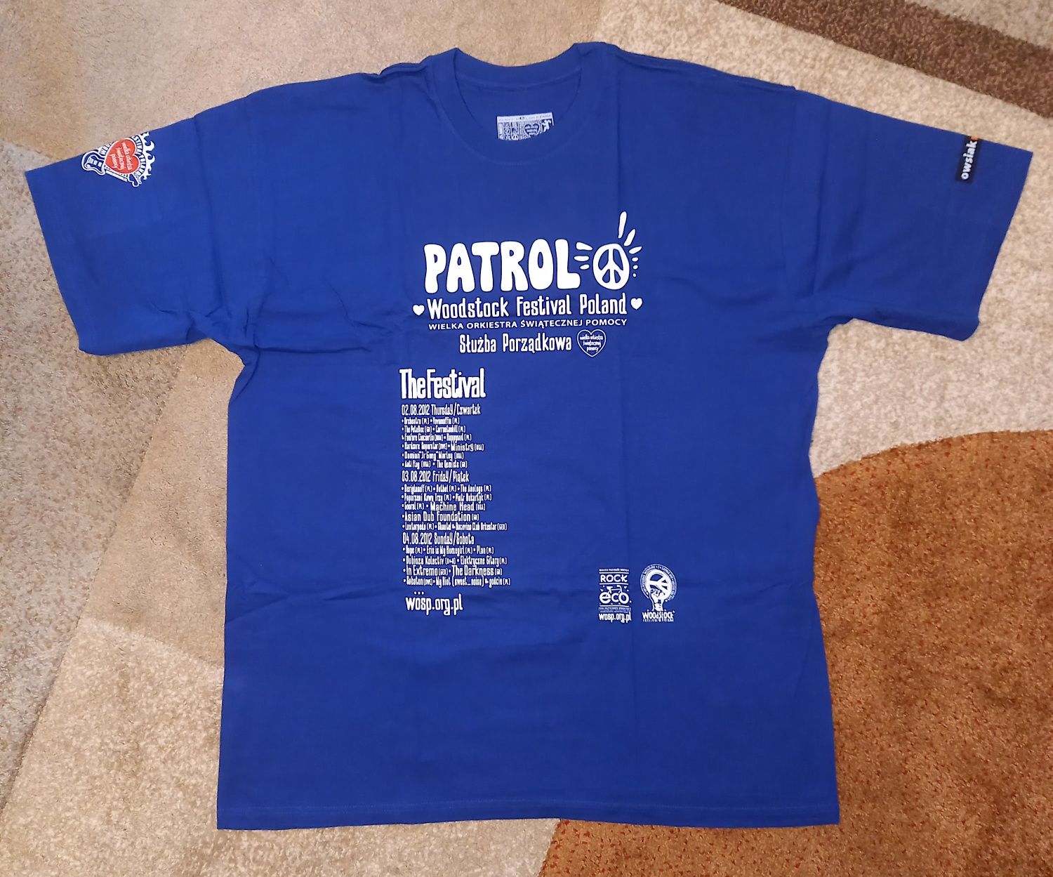 T-shirt Woodstock 2012 Patrol służba porządkowa XXL