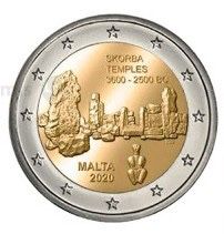 2 euro Malta Świątynie Skorba