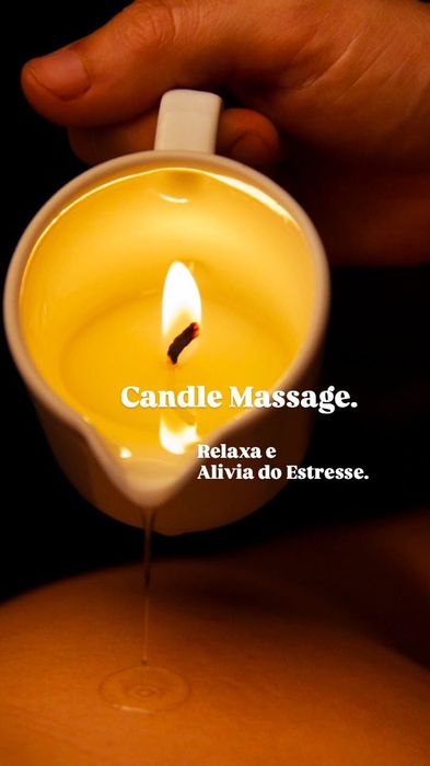 Massagens relaxantes com velas e óleos quentes.