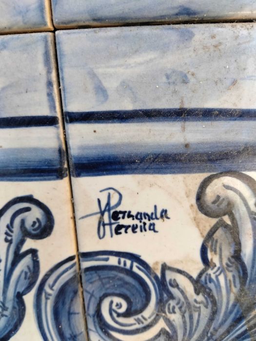 Antigo painel de azulejos