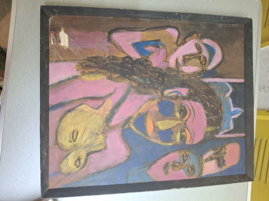 Pintura quadro arte assinado indiano
