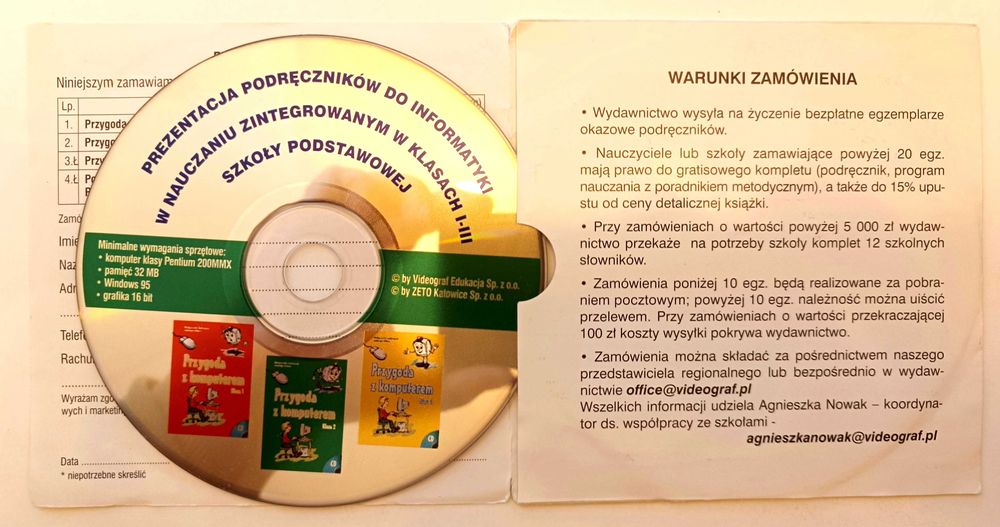 CD - płyta z oprogramowaniem Przygoda z komputerem