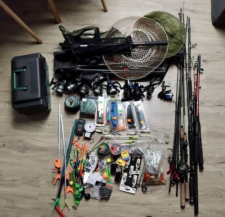 Mega westaw wędkarski + akcesoria