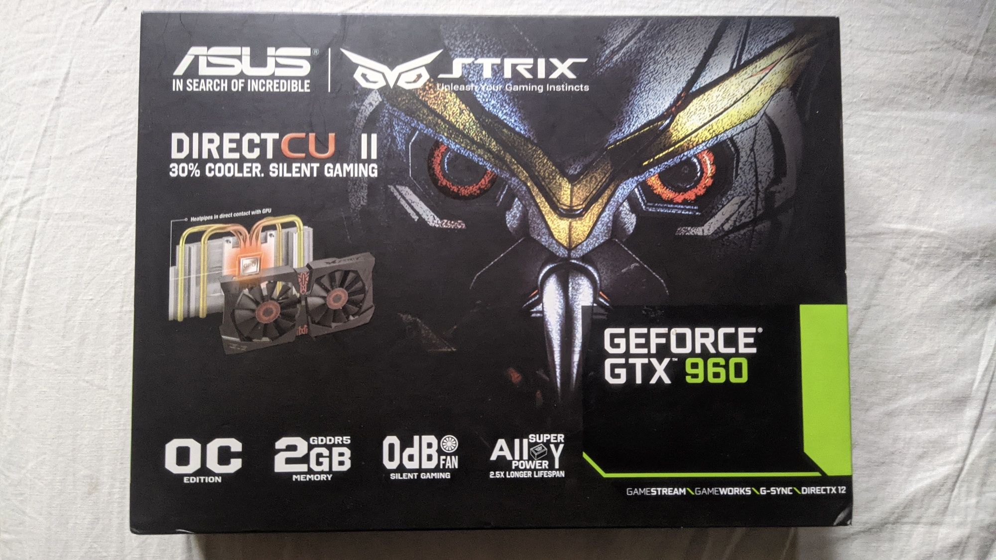 Видеокарта Asus Strix GeForce GTX 960 2gb OC