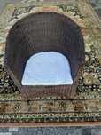 Fotel ratanowy masywny