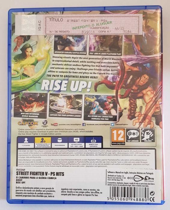 Street Fighter V - jogo Ps4