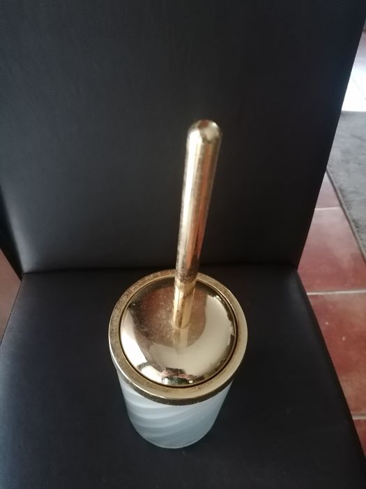 Porta piaçaba dourado