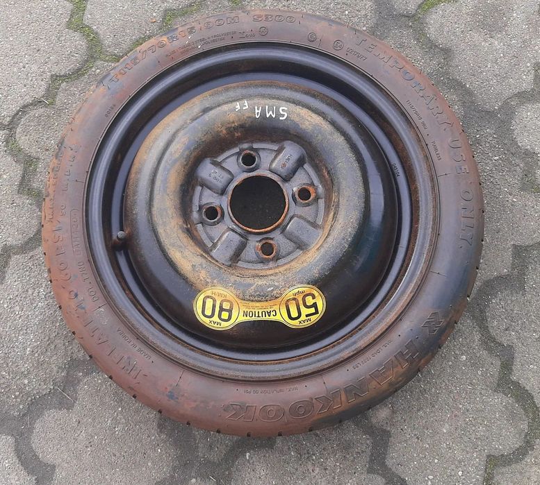 Smart Forfour I koło zapasowe dojazdowe 115-70-15 4x114,3