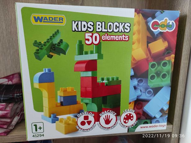 Wader klocki  Kids Blocks 50 elementów