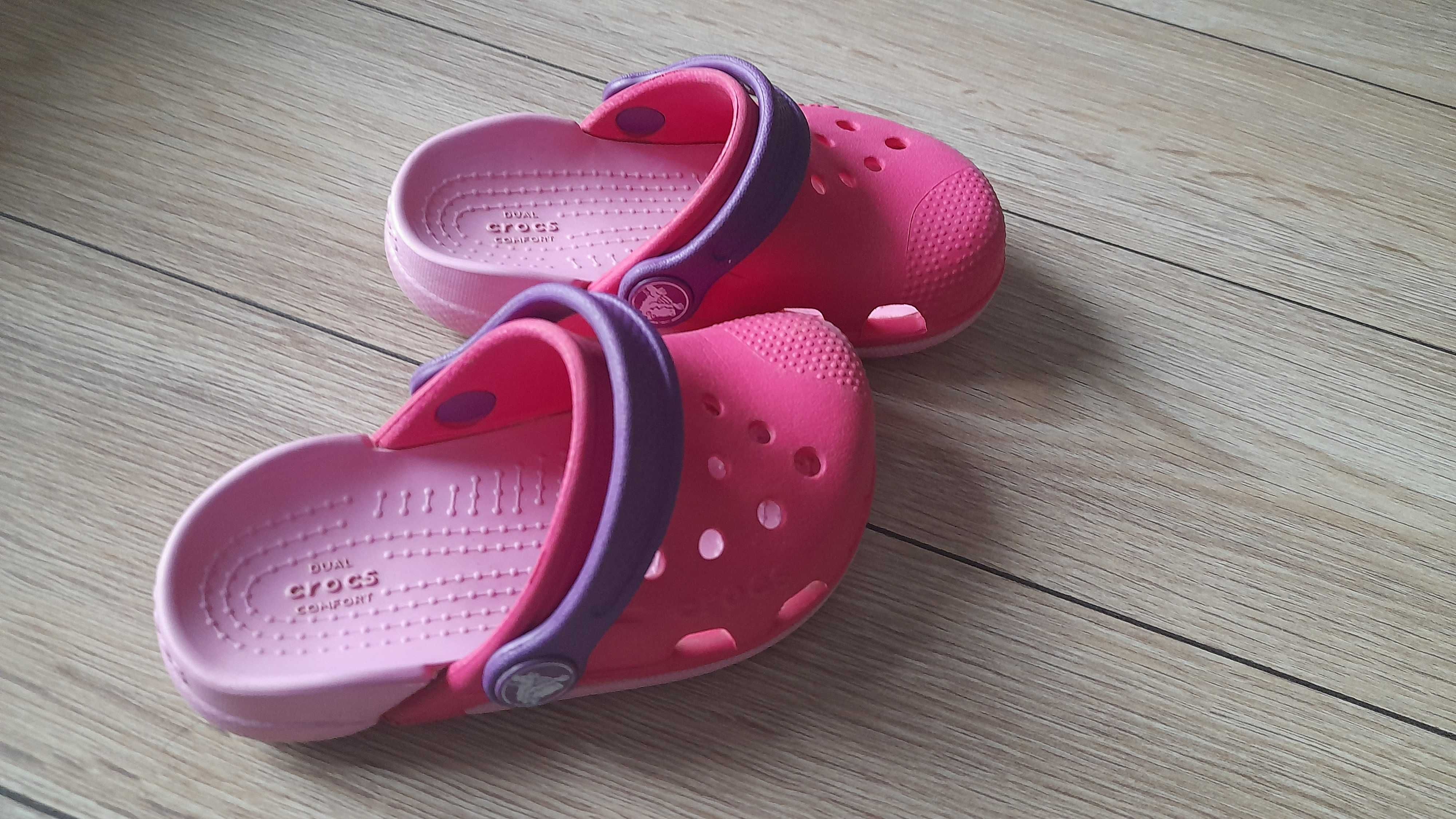 Crocs klapki c7 dla dziewczynki wiosna lato