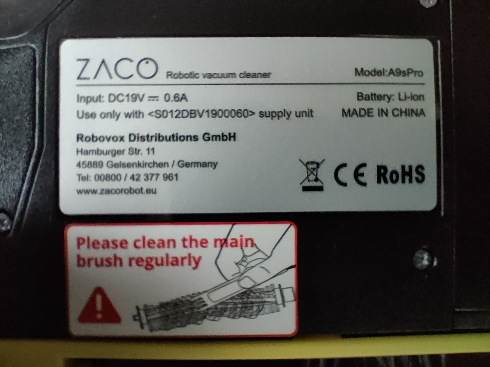 Робот пилосос ZACO A9S pro