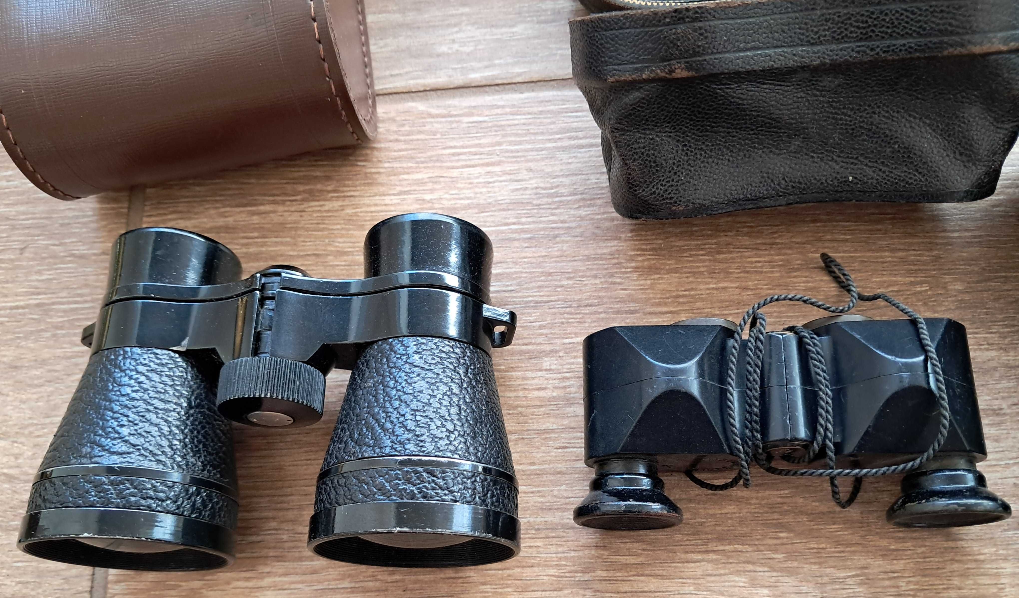 Zestaw 7 starych lornetek niemieckich Carl Zeiss itp.