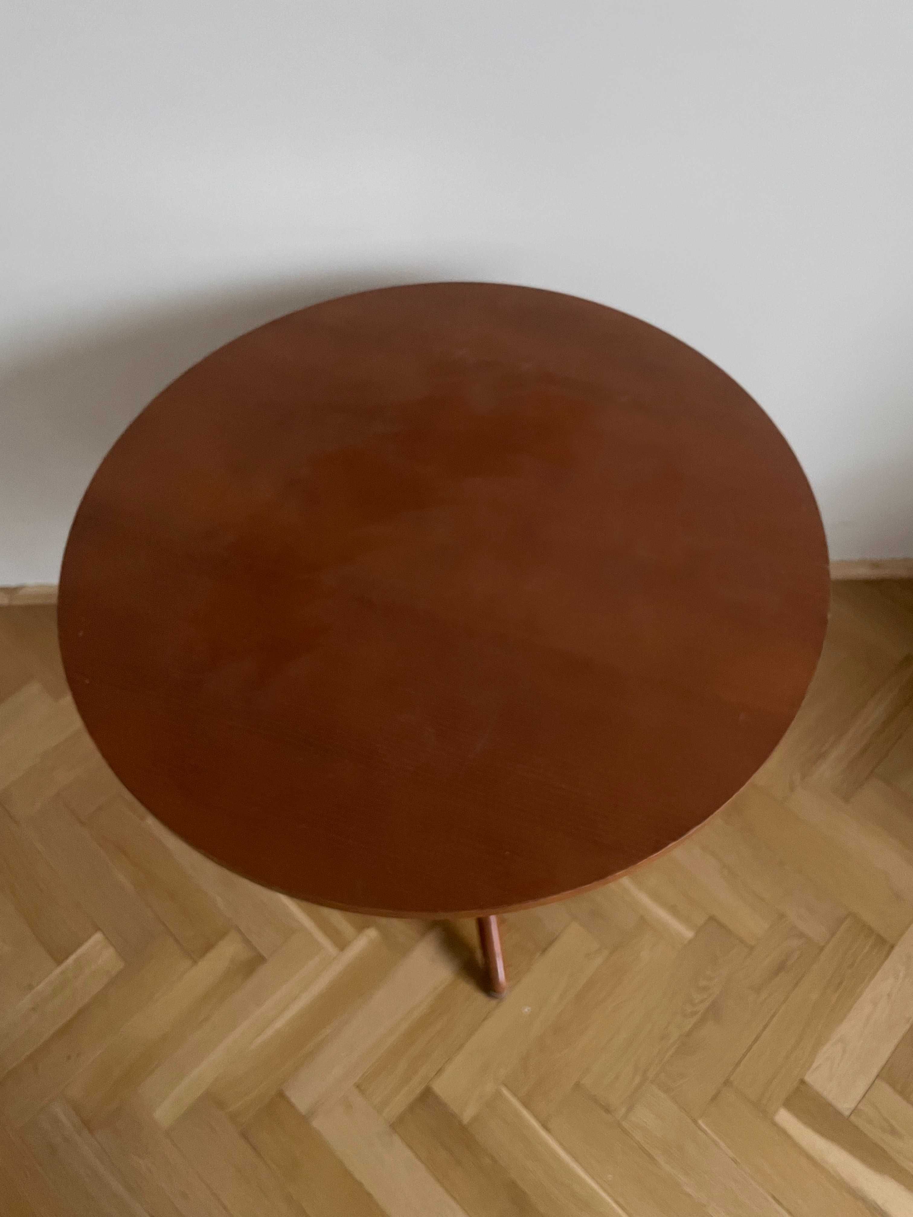 Piękny okrągły stolik kawowy vintage retro Fameg Thonet