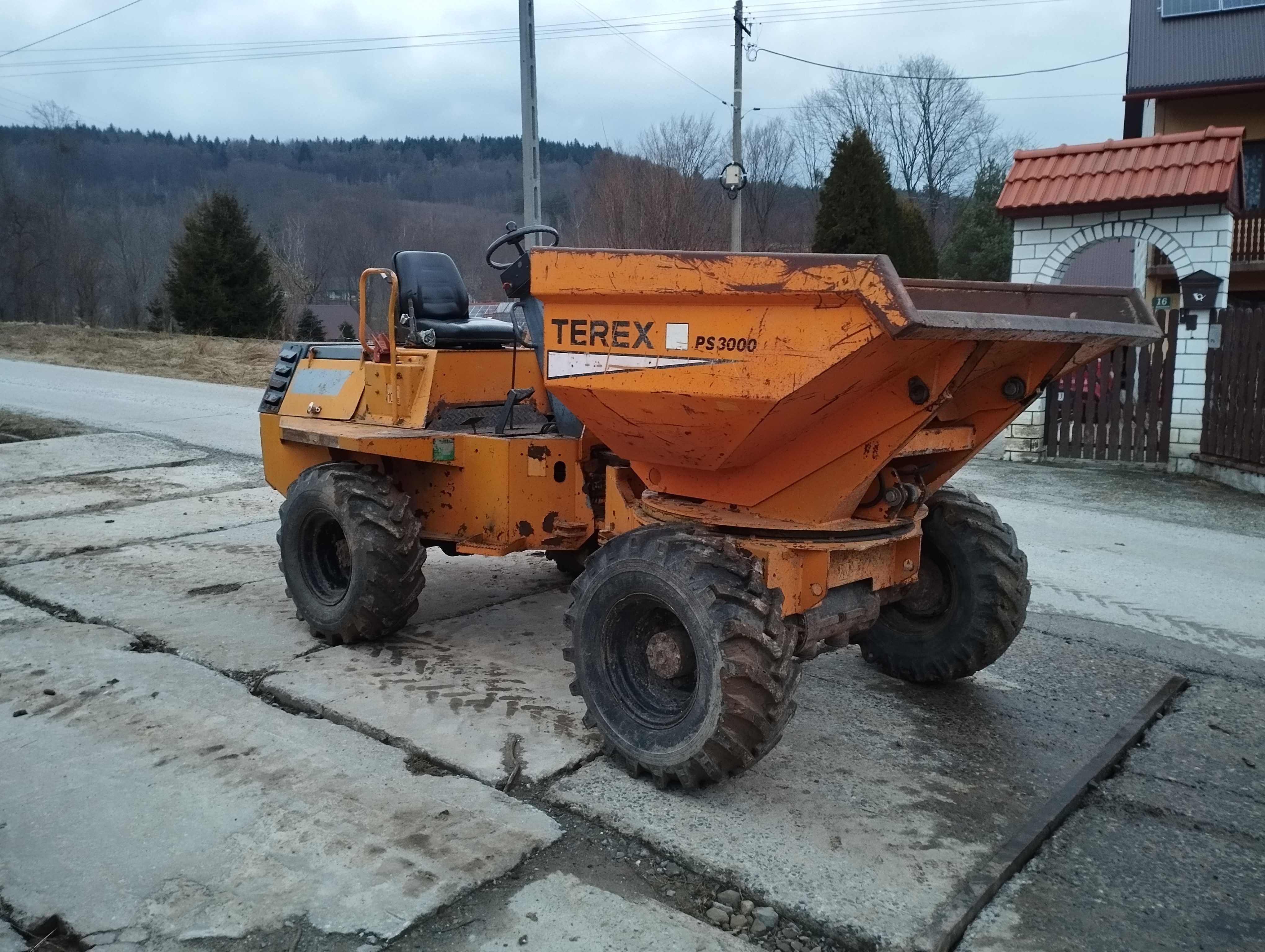 wozidło budowlane trzy tonowe terex benford ausa obrotowe