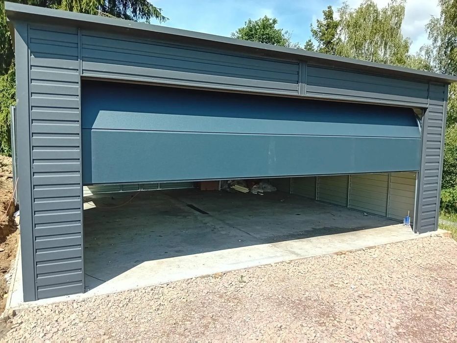 Garaż drewnopodobny 6x6 garaż blaszany drewnopodobny