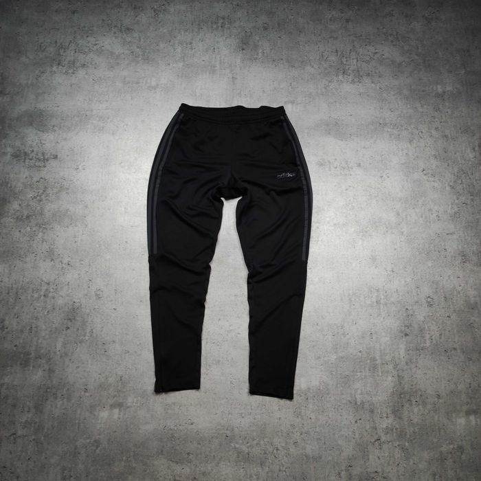 MĘSKIE Spodnie Sportowe Dresy Czarne Trening Adidas 3 Paski Clima Aero