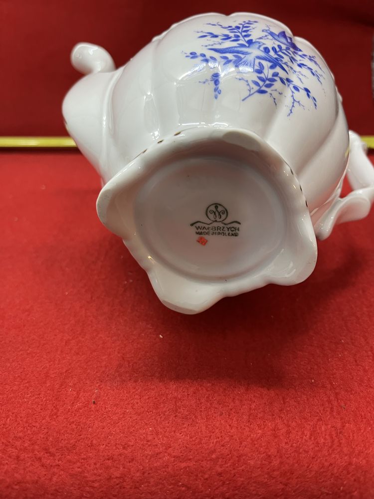 Porcelana Wałbrzych imbryk mlecznik zestaw