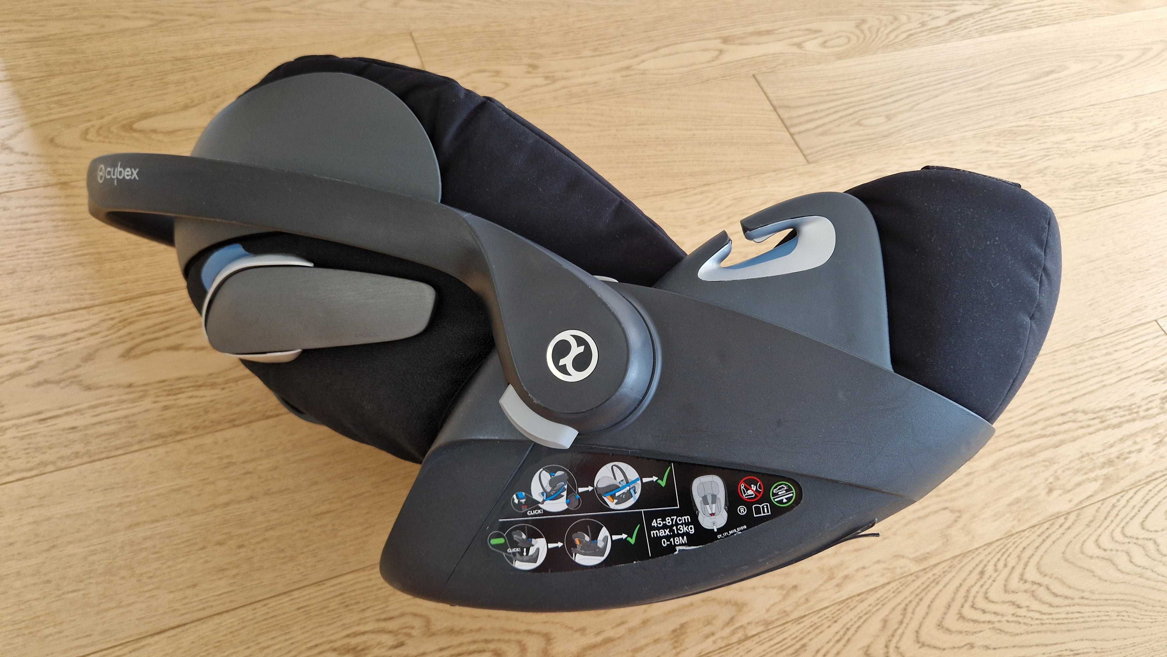 Nosidełko/fotelik Cybex Cloud Z i-Size | Baza Cybex Base Z | CZARNY |