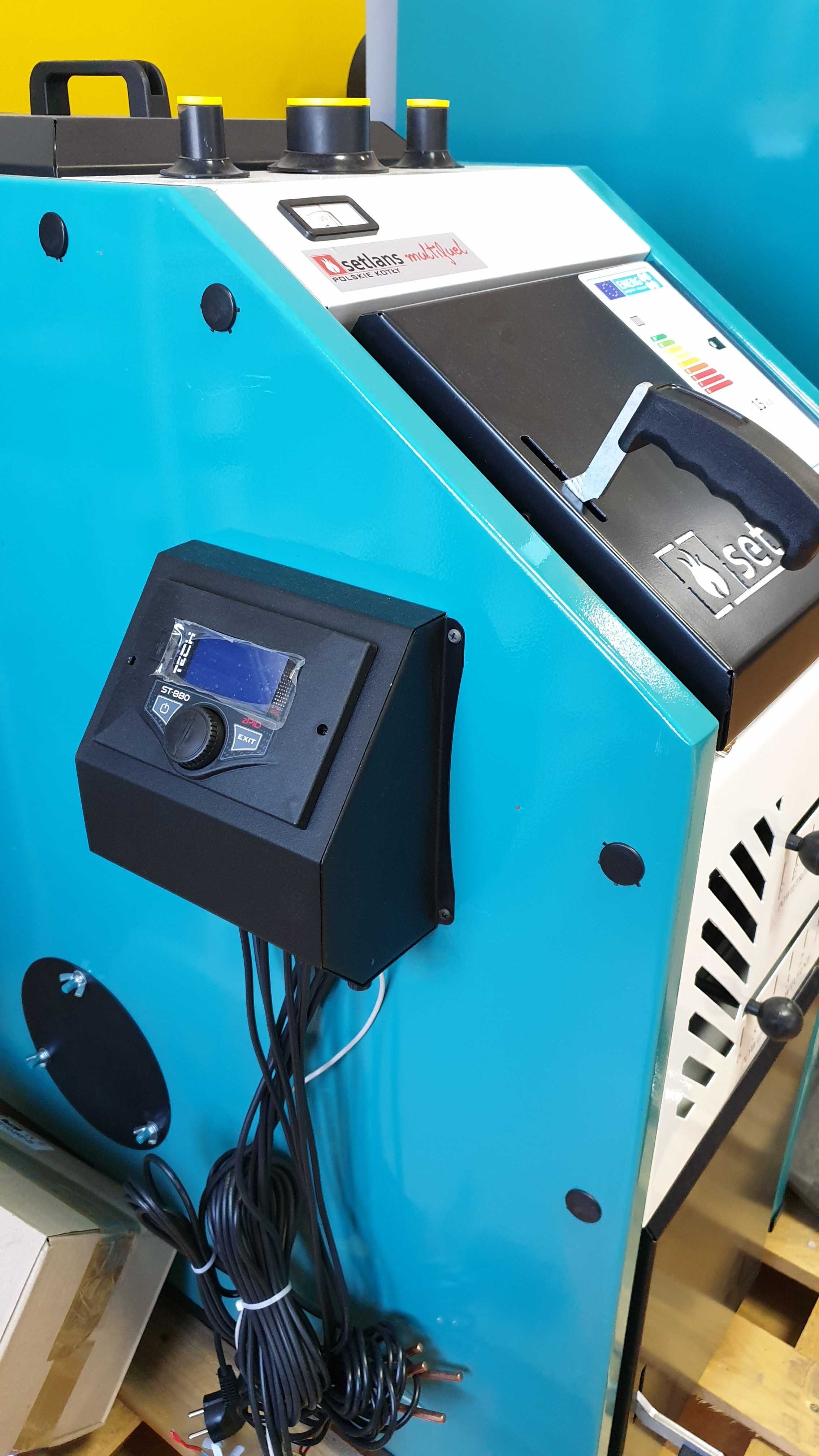 Kocioł zasypowy Setlans Multifuel 15kW - klasa 5 ekodesign - WYPRZEDAŻ