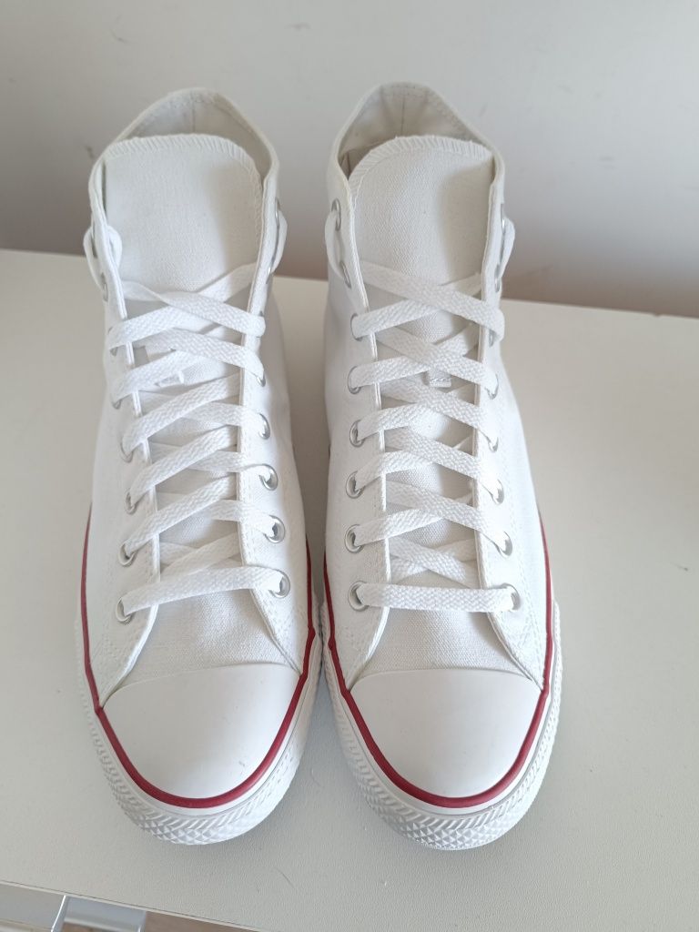 Converse r.44 (28.5 cm) trampki męskie białe wysokie
