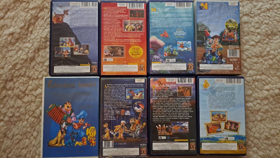Bajki VHS Walta Disneya  10zł sztuka