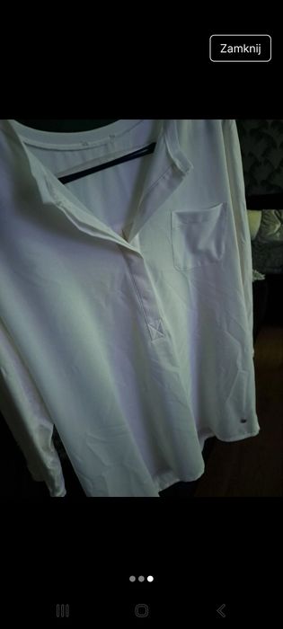 Bluzka koszulowa biala r.L-XL