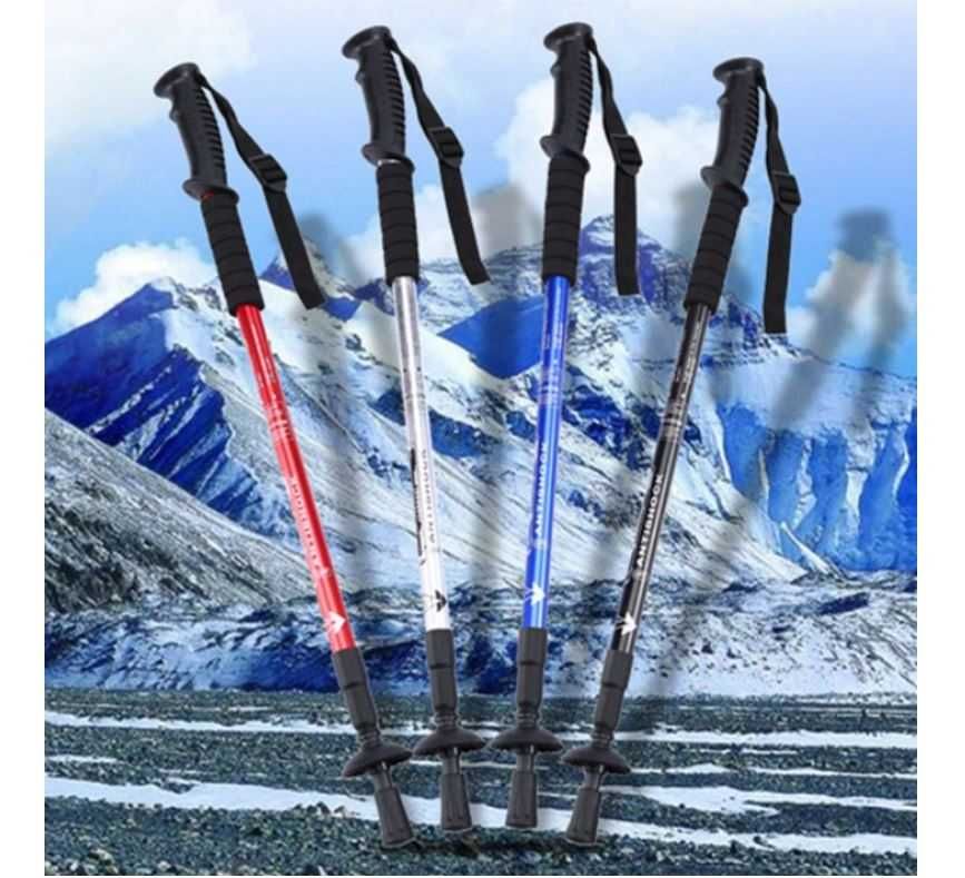Kijki trekkingowe antypoślizgowe 135 cm klasyczne kolor do wyboru